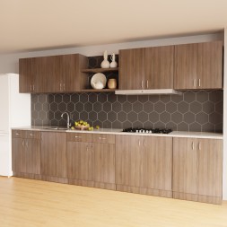 шкаф навесной кухонный с сушкой 80 шимо/ясень темный - 546676 