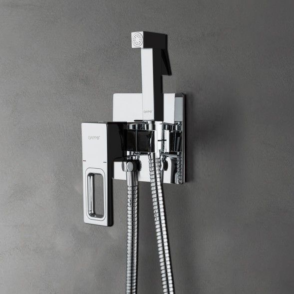 Смеситель с гигиенической лейкой 35к G7218 GAPPO встраиваемый, ХРОМ - G7218 