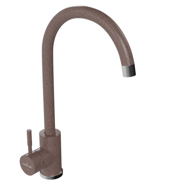 Смеситель для кухни 35к MIXLINE ML-GS15 (307) терракотовый высок. излив - ML-GS15 (307) 
