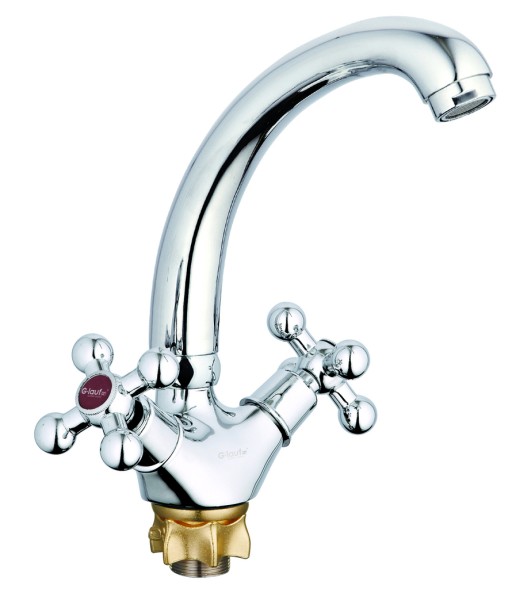 Смеситель для кухни 1/2 кер Glauf QTZ4-C856 п\гайку - QTZ4-C856 