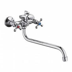 Смеситель для ванны и раковины 1/2 кер L2508 Ledeme КРЕСТ лит нос, латунь - L2508