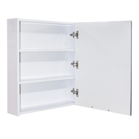 Зеркальный шкаф &amp;quot;Байкал-60&amp;quot;  без подсветки, без полок (ПВХ) - 539809 