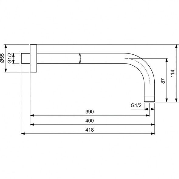 Душевая система Ideal Standard Ceraline черный матовый (BD193XG)