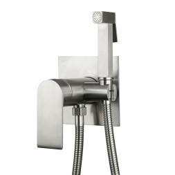 Смеситель с гигиенической лейкой 35к G7299-20 GAPPO нерж. сталь, встраиваемый, САТИН - G7299-20 