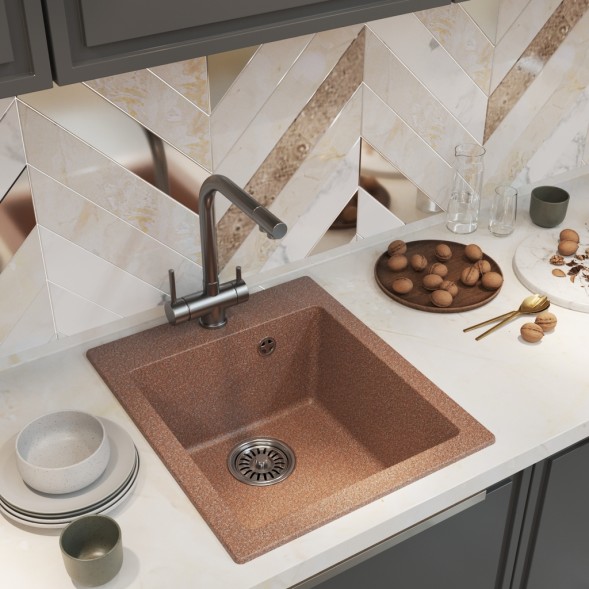 Мойка ML-GM14 КОМФОРТ терракотовая (307), 420*500*190мм - 00-00009337 