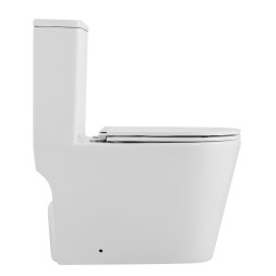 Унитаз-моноблок AZARIO Nimbus 360x680х813 безободковый, система слива "скрытое торнадо", в комплекте с быстросъемным сиденьем микролифт (AZ-6080-AP)