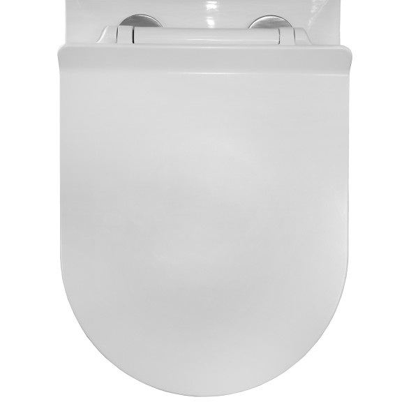 Унитаз-компакт Azario Mons 380х650х790 напольный, безободковый, с быстросъемным сиденьем микролифт (AZ-76004)