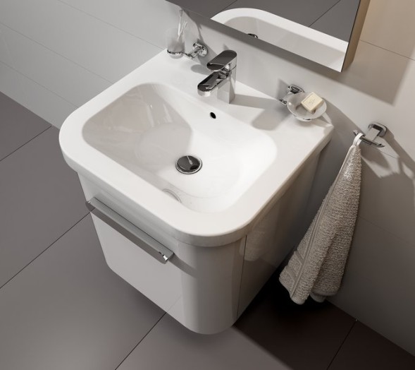 Смеситель для раковины Ravak Chrome CR 011.00, со сливным гарнитуром, однорычажный, хром (X070053)