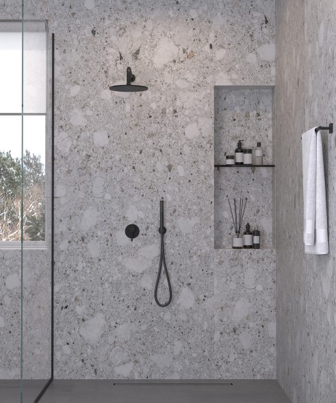 Душевая система Kludi Bozz 7 in1 черный матовый (387363976)