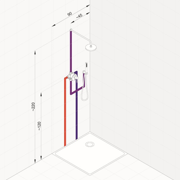 Душевая система Kludi Bozz 7 in1 черный матовый (387363976)