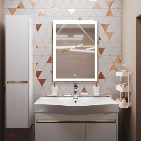 Зеркало MIXLINE &amp;quot;Минио&amp;quot; 600*800 (ШВ) сенсорный выключатель, светодиодная подсветка - MLZ.Mi.6-8.1.2 