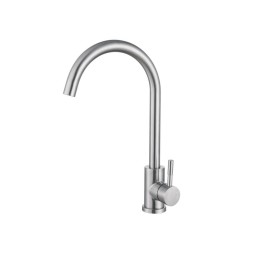 Смеситель для кухни 35к HB71304-3 HAIBA боковая б/отв п/гайку НЕРЖ - HB71304-3