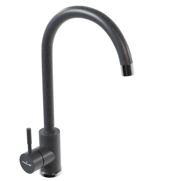 Смеситель для кухни 35к MIXLINE ML-GS15 (309) темно-серый высок. излив - ML-GS15 (309) 