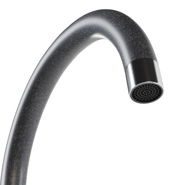 Смеситель для кухни 35к MIXLINE ML-GS15 (309) темно-серый высок. излив - ML-GS15 (309) 