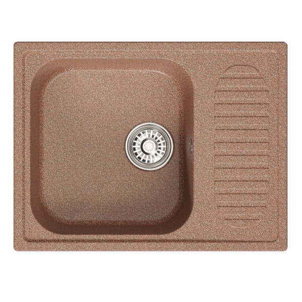 Мойка ML-GM18 КОМФОРТ с крылом, терракотовая (307), 640*490*190мм - 00-00009386 