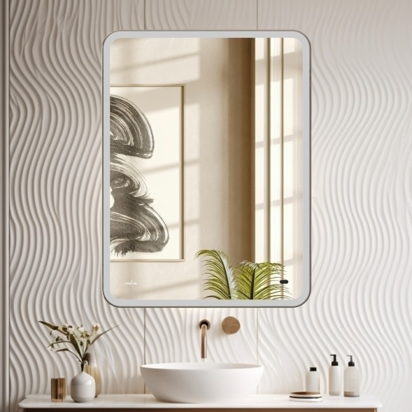 Зеркало MIXLINE &amp;quot;Турин-2&amp;quot; 500*700 (ШВ) бесконтактный сенсор, светодиодная подсветка+подогрев - MLZ.Tur.5-7.1.2.3 