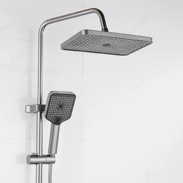 Душевая система 35к ПРОФСАН ПСМ-900-82GA лейка &amp;quot;Тропический душ круг&amp;quot; + гигиен. лейка ГРАФИТ - PSM-900-82GA 