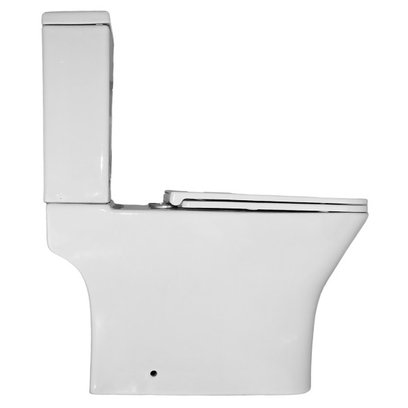 Унитаз-компакт Azario Mari 360х700х805 напольный, безободковый, слив Tornado, в комплекте с быстросъемным сиденьем микролифт (AZ-79143T)