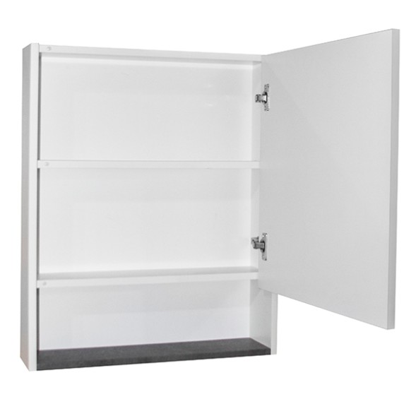 Зеркальный шкаф &amp;quot;Сура 60&amp;quot; без подсветки, без полок (ПВХ) - 539801 