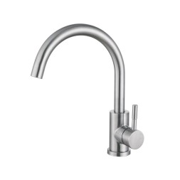 Смеситель для кухни 35к HB72304-3 HAIBA боковая б/отв п/гайку НЕРЖ - HB72304-3