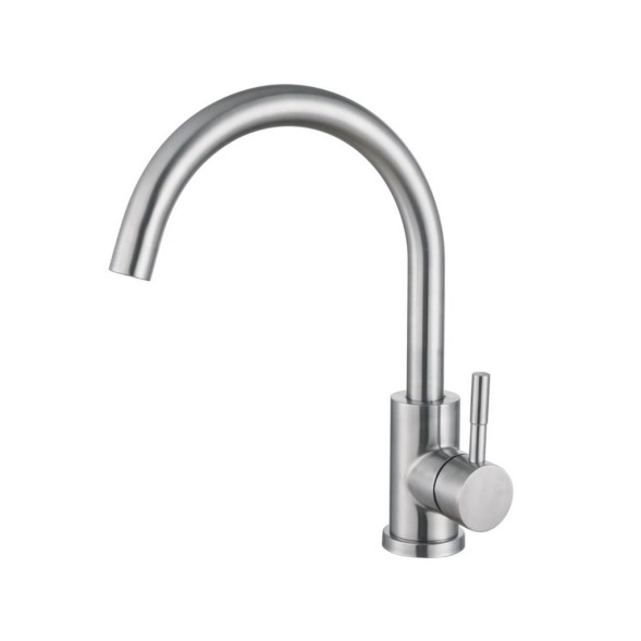 Смеситель для кухни 35к HB72304-3 HAIBA боковая б/отв п/гайку НЕРЖ - HB72304-3 