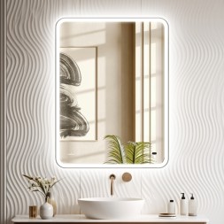 Зеркало MIXLINE "Турин-2" 600*800 (ШВ) бесконтактный сенсор, светодиодная подсветка+подогрев - MLZ.Tur.6-8.1.2.3