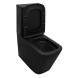Унитаз-компакт Azario Black King 370х640х810 безободковый, с быстросъемным сиденьем микролифт, черный матовый (AZ-8303D)