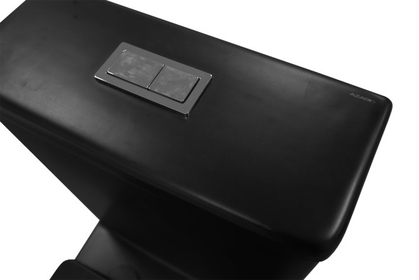 Унитаз-компакт Azario Black King 370х640х810 безободковый, с быстросъемным сиденьем микролифт, черный матовый (AZ-8303D)