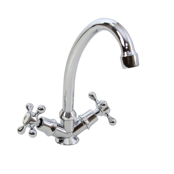 Смеситель для кухни 1/2 кер T.MARKT 04-2006 Крест п\гайку - 04-2006 