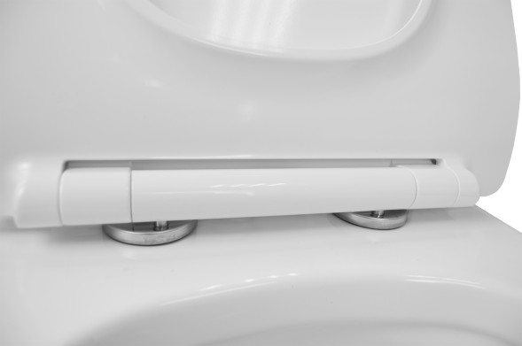 Унитаз подвесной Creo Ceramique 360х520х365 с системой смыва &amp;quot;Tornado&amp;quot;, в комплекте с быстросъемным сиденьем микролифт (CR1100NR)