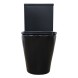 Унитаз-компакт Azario Black Queen 370х605х800 безободковый, с быстросъемным сиденьем микролифт, черный матовый (AZ-8380)