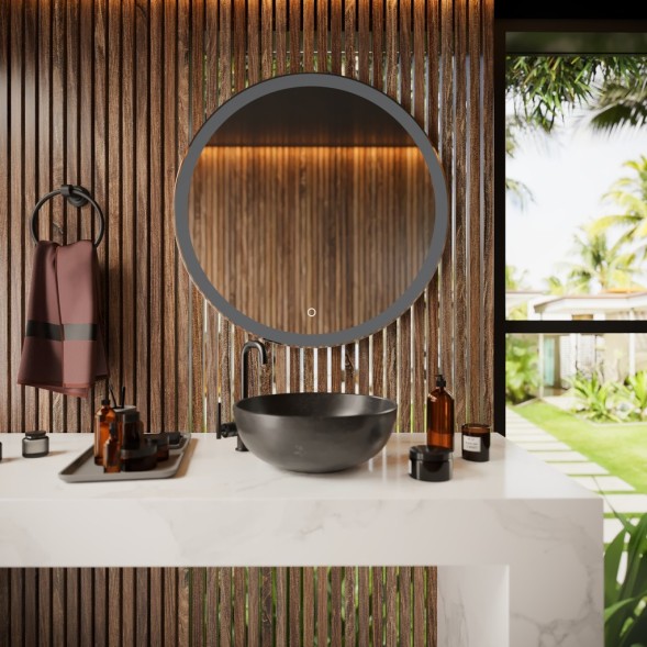 Зеркало MIXLINE &amp;quot;Мия&amp;quot; D700 сенсорный выключатель, светодиодная подсветка - MLZ.Mia.7.1.2 