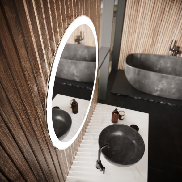 Зеркало MIXLINE &amp;quot;Мия&amp;quot; D700 сенсорный выключатель, светодиодная подсветка - MLZ.Mia.7.1.2 