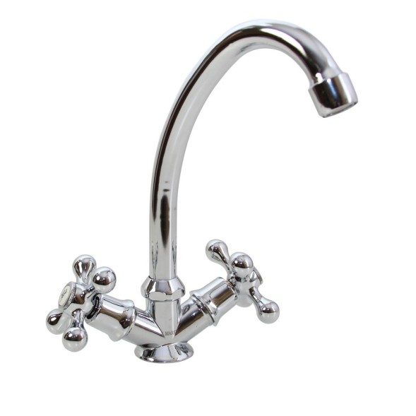 Смеситель для кухни 1/2 кер T.MARKT 04-2010 Крест п\гайку - 04-2010 