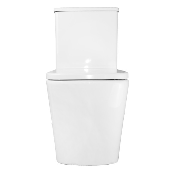 Унитаз-компакт Azario Rise 385х623х792 напольный, безободковый с быстросъемным сиденьем микролифт (AZ-68D)