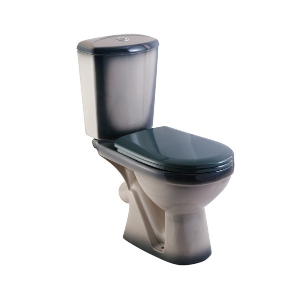 Унитаз-компакт &amp;quot;Комфорт&amp;quot; зеленый (косой, нижн, сид. полип., 2-кн арм) (Rosa) - 4620008191003 