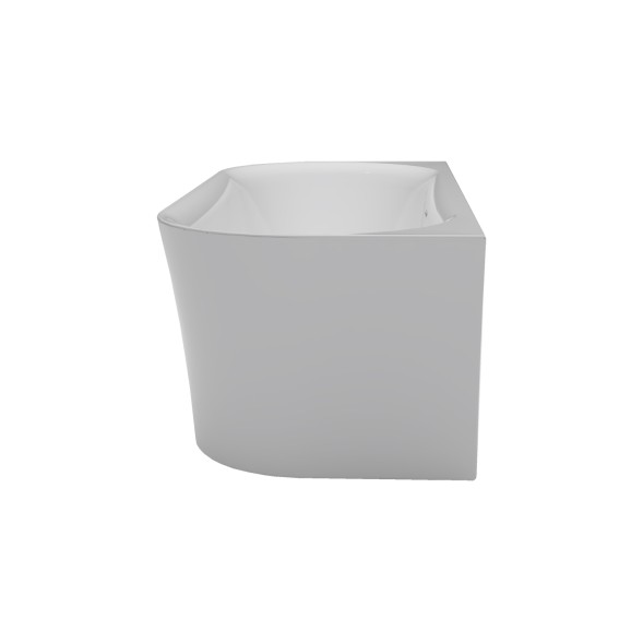 Ванна акриловая Azario ENGELS 1700x750x580 пристенная, в комплекте с сифоном и металлической рамой (ENG17075)