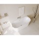 Ванна акриловая Azario ENGELS 1700x750x580 пристенная, в комплекте с сифоном и металлической рамой (ENG17075)