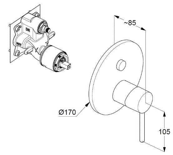 Душевая система Kludi Bozz 7 in 1 хром (386710576)