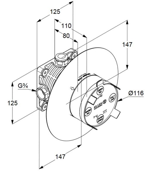 Душевая система Kludi Bozz 7 in 1 хром (386710576)