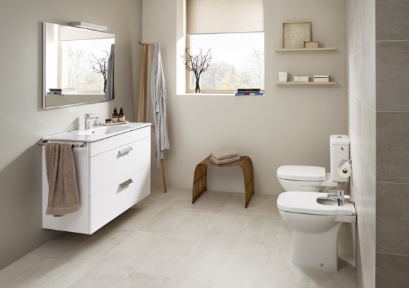 Бачок Roca DEBBA  нижний подвод, двойной слив 3/4,5л (7.3419.9.100.Y)