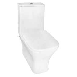 Унитаз-компакт Azario Blaise 385х615х801 напольный, безободковый с быстросъемным сиденьем микролифт (AZ-55-1)