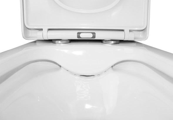 Унитаз-компакт Azario Blaise 385х615х801 напольный, безободковый с быстросъемным сиденьем микролифт (AZ-55-1)