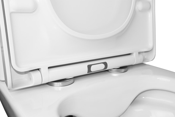 Унитаз-компакт Azario Blaise 385х615х801 напольный, безободковый с быстросъемным сиденьем микролифт (AZ-55-1)