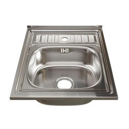 Мойка 50х60 (0,6) вып 3 1/2 MIXLINE 16см  с сифоном - 527974 