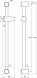 Душевая штанга Ravak, 60 см, хром (X07P012)