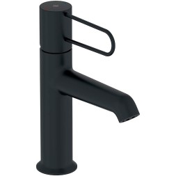 Смеситель для раковины Jacob Delafon Odeon Rive Gauche с донным клапаном, черный матовый (E21028-BL-BL)