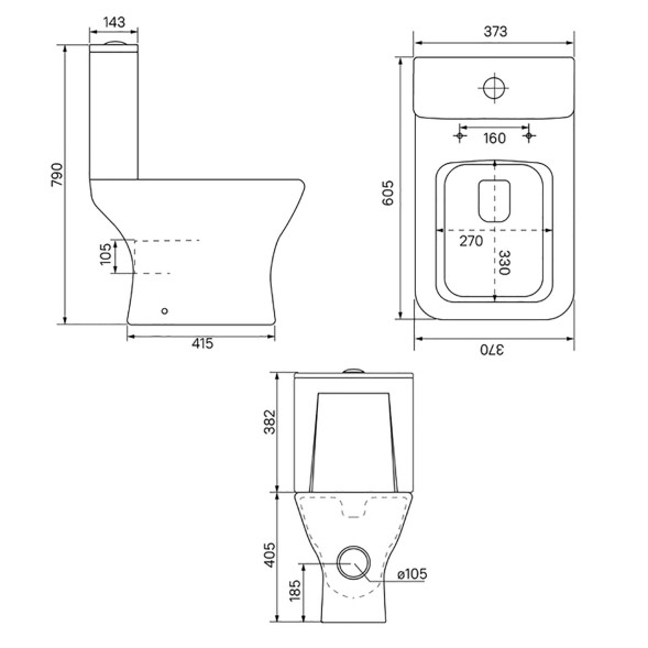 Унитаз-компакт безободковый IDDIS TORRDSEi24 &amp;quot;Torr&amp;quot;прямой вып, сиденье дюропласт,микролифт2-кн арм - TORRDSEi24 
