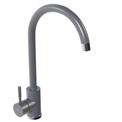 Смеситель для кухни 35к MIXLINE ML-GS15 (342) графит высок. излив - ML-GS15 (342)