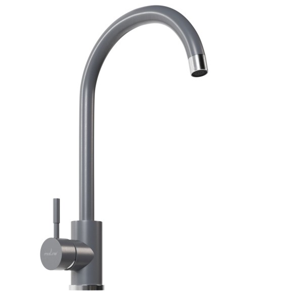 Смеситель для кухни 35к MIXLINE ML-GS15 (342) графит высок. излив - ML-GS15 (342) 
